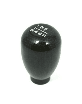 VMS RACING SHIFT KNOB CARBON TYPE R STYLE 6-SPEED (UNIVERSAL)