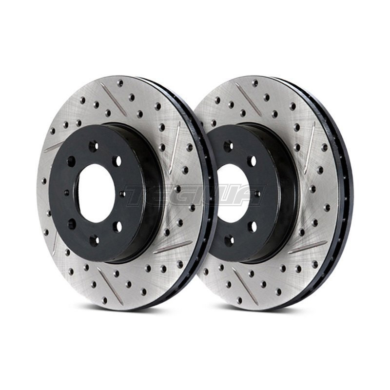 Stoptech Drilled & Slotted Brake Discs (Rear Pair) Honda Civic Type R EP3 01-07