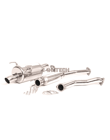 SRS EXHAUST SYSTEM R70 STAINLESS STEEL TODA STYLE 70MM INCL.TUV (CIVIC 01-06 TYPE R)