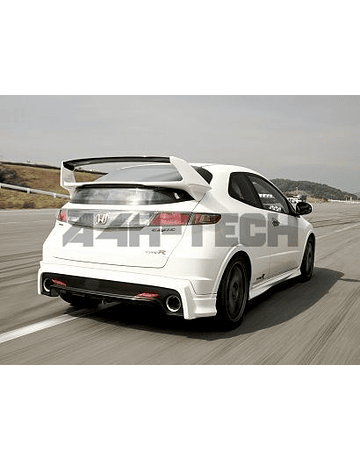 H-GEAR MUGEN STYLE SPOILER WITH CARBON BLADE (CIVIC 07-12 3/5 DRS)