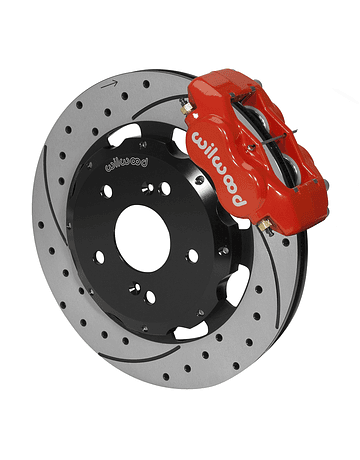 WILWOOD FORGED DYNALITE 310MM 4-POT BIG BRAKE KIT RED (CIVIC 01-12 TYPE R/INTEGRA 01-06 TYPE S)