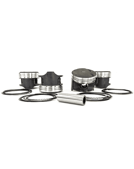 NIPPON RACING JAPAN HIGH COMPRESSION PISTONS + PISTON RINGS 4-PIECE FULL FLOATING P29 (HONDA D16A/D16Y/D16Z/D15B ENGINE)