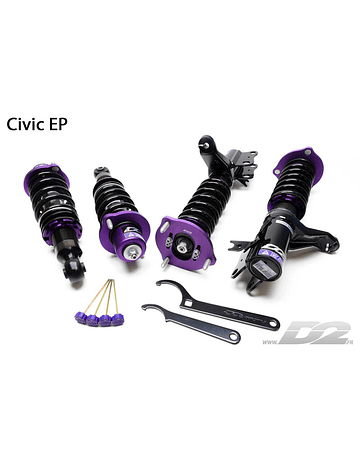 D2 Street Coilovers for Honda Civic Type R EP3 (01-05)