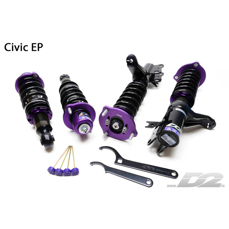 D2 Street Coilovers for Honda Civic Type R EP3 (01-05)