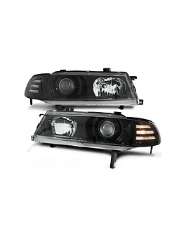 DEPO HEAD LIGHTS 1-PIECE BLACK HOUSING (PRELUDE 92-96)