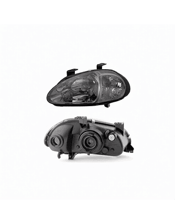 Sonar One Piece black smoke headlights (Honda Del Sol 92-98)