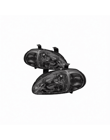 Sonar One Piece black smoke headlights (Honda Del Sol 92-98)