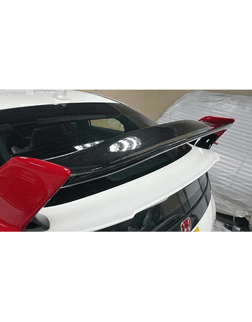 Aeroworks spoiler Type R style carbon gurney flap (Civic 2015+ Type R Turbo FK2)