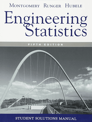  Manual Engineering Statistics Student Solutions 5th Edition 