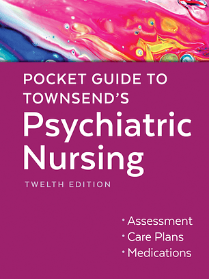  Pocket Guide to Townsend's Psychiatric Nursing 12th Edition 