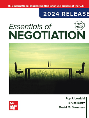 Essentials of Negotiation: 2024 Release