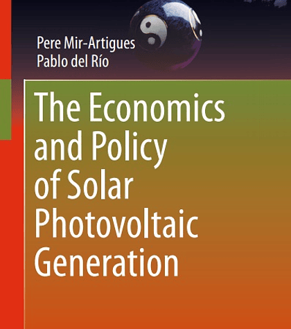 The Economics and Policy of Solar Photovoltaic Generation