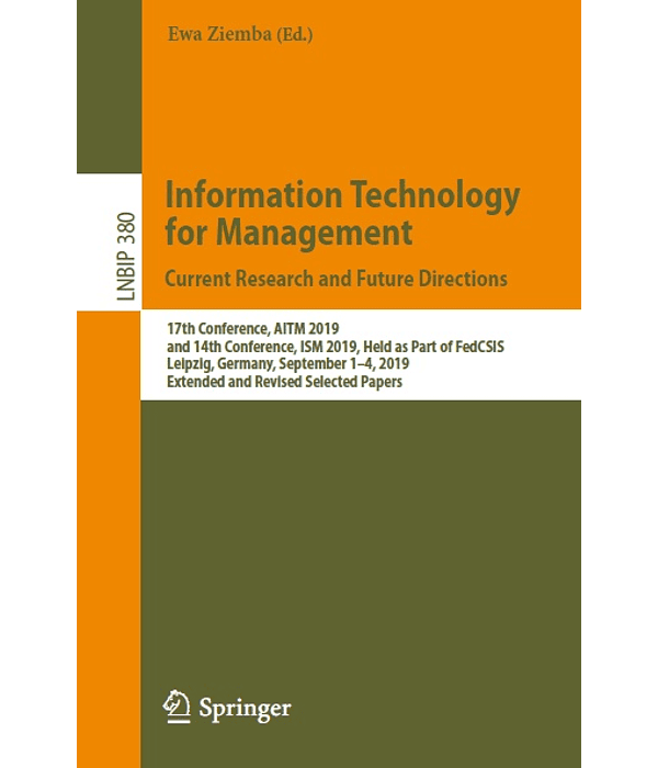 Information Technology for Management: Current Research and Future Directions