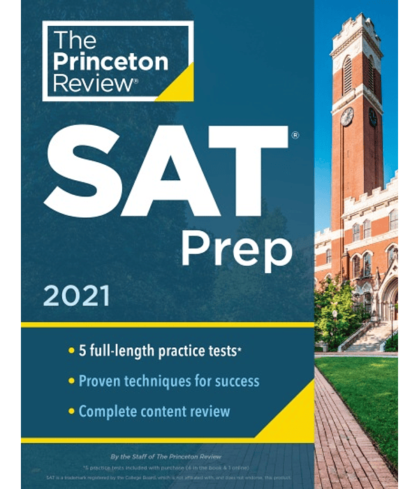 Princeton Review SAT Prep, 2021: 5 Practice Tests + Review & Techniques 