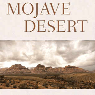A Natural History of the Mojave Desert