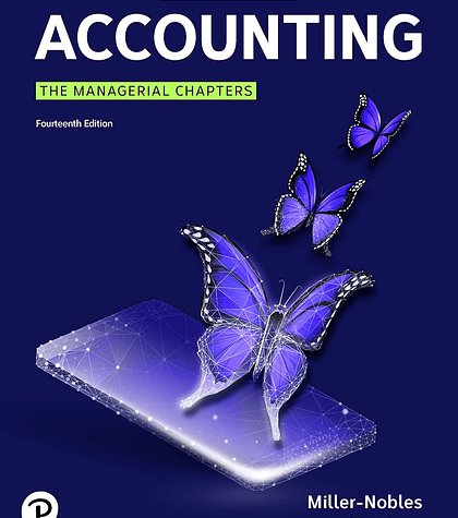 Horngren's Accounting: The Managerial Chapters 14th Edition