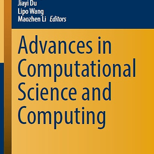 Advances in Computational Science and Computing