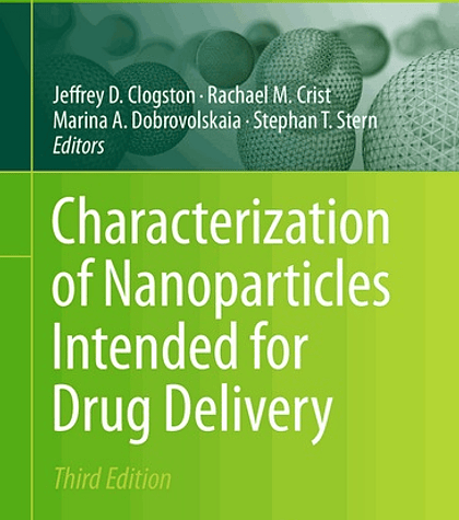 Characterization of Nanoparticles Intended for Drug Delivery 3rd Edition