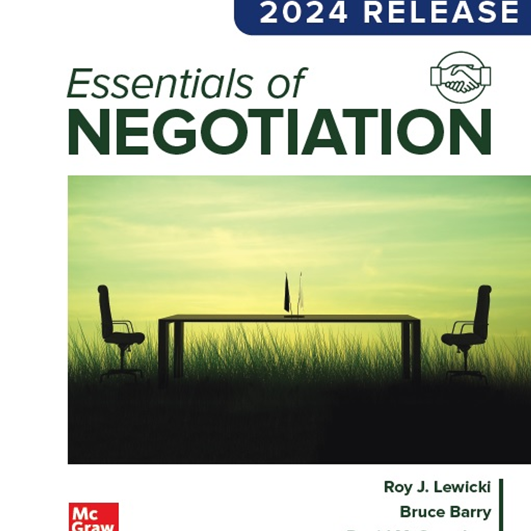 Essentials of Negotiation: 2024 Release 1