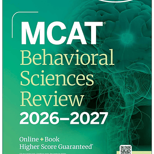 MCAT Behavioral Sciences Review 2026-2027