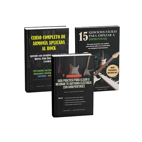 Curso de Armonía + Improvisación + Guía Práctica para Elegir o Mejorar tu Guitarra Eléctrica