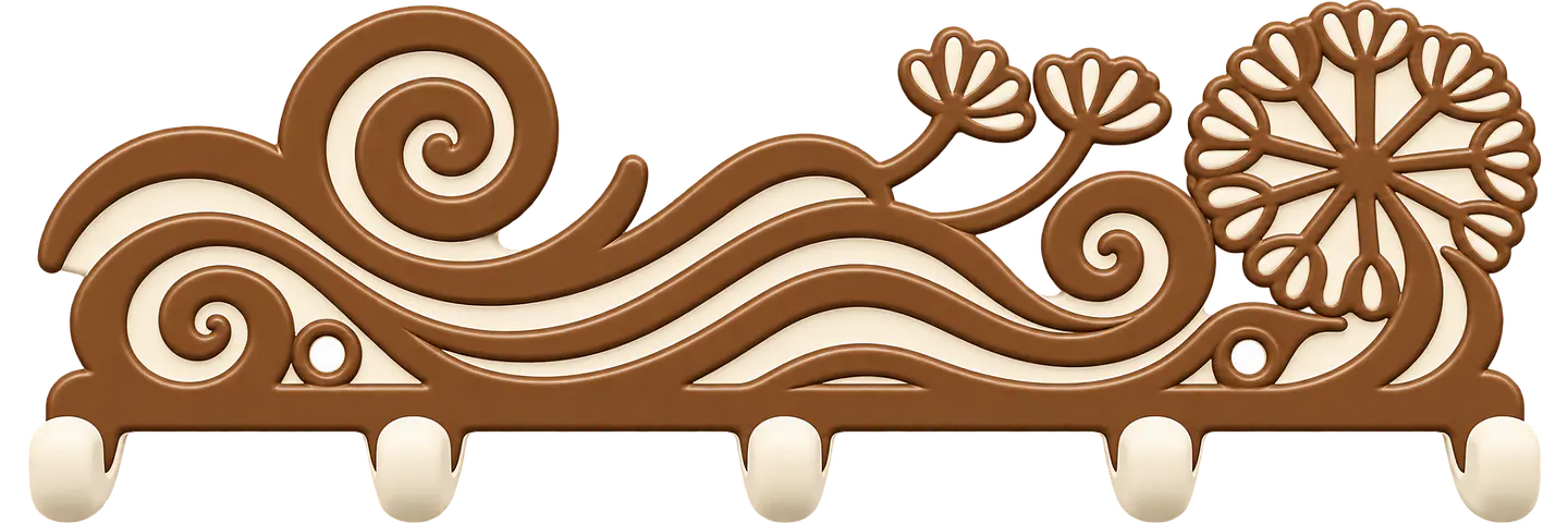 Natura Wind — Perchero de pared 1