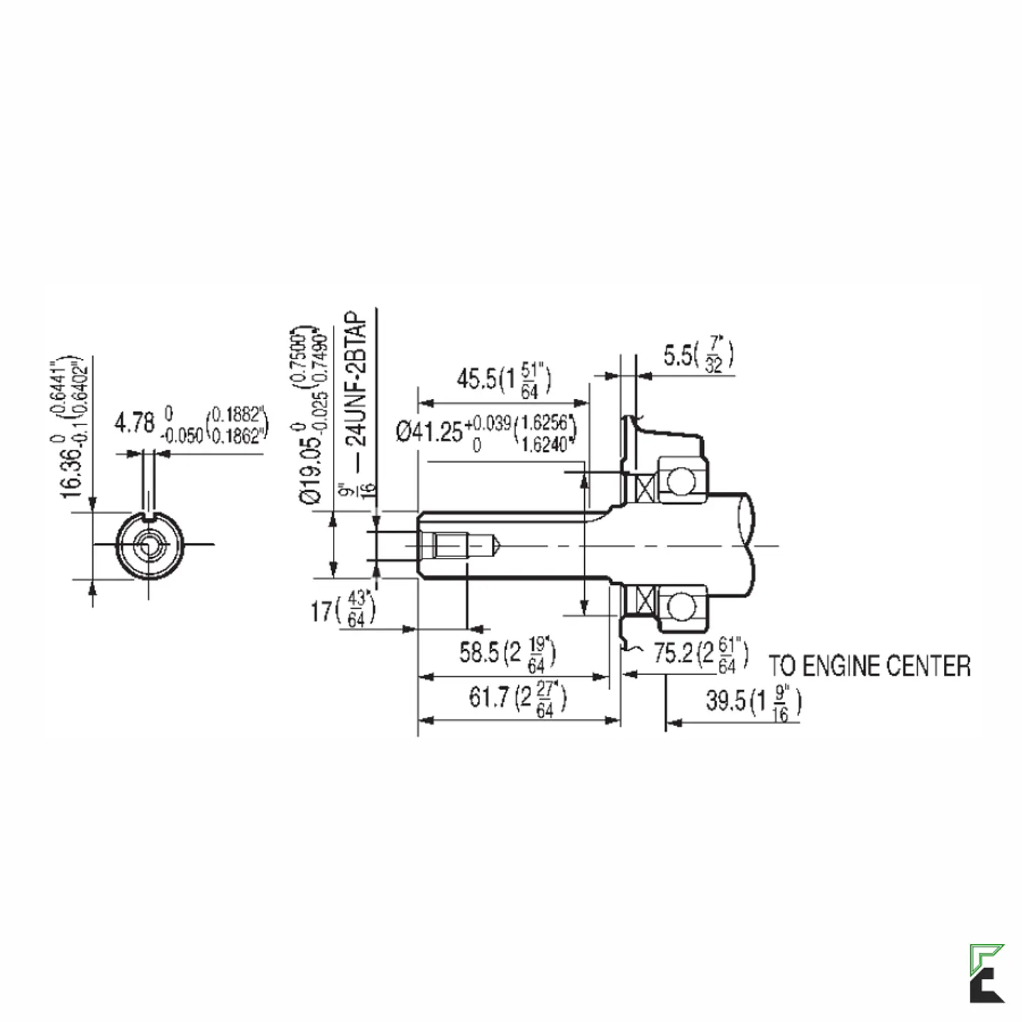 Motor Gasolina Honda GX160 (5.5 HP) Cuñero 3/4
