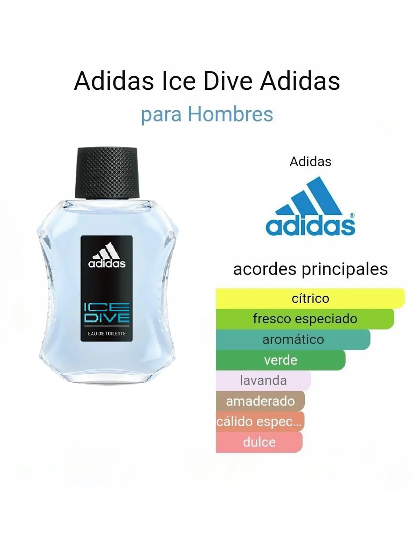 Adidas Adidas Ice Dive 100 ML Hombre EDT RF: 4397 3