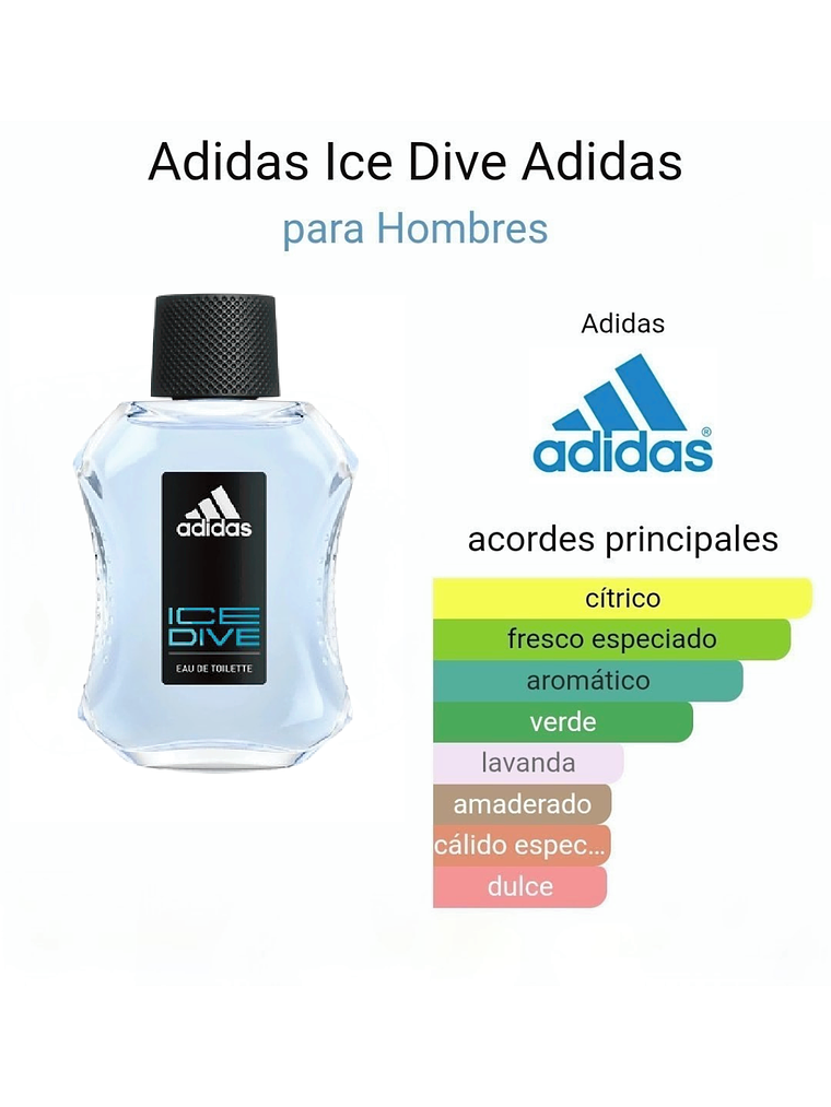Adidas Adidas Ice Dive 100 ML Hombre EDT RF: 4397 3