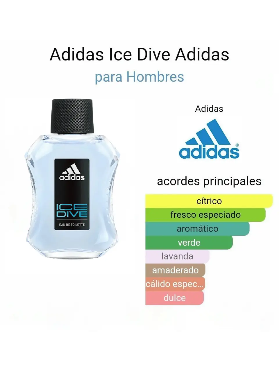 Adidas Adidas Ice Dive 100 ML Hombre EDT RF: 4397 3