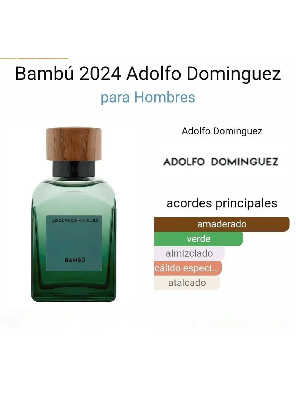 Adolfo Dominguez Bambú De Adolfo Dominguez 120 Ml EDP Hombre RF:11019 3