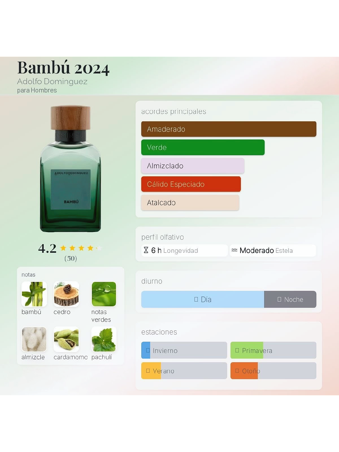 Adolfo Dominguez Bambú De Adolfo Dominguez 120 Ml EDP Hombre RF:11019 5