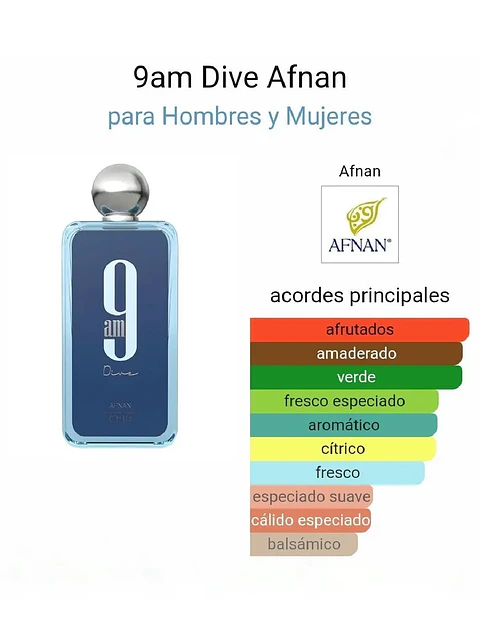Afnan Set 9 Am Dive Afnan 3 Pcs EDP Hombre RF: 11195