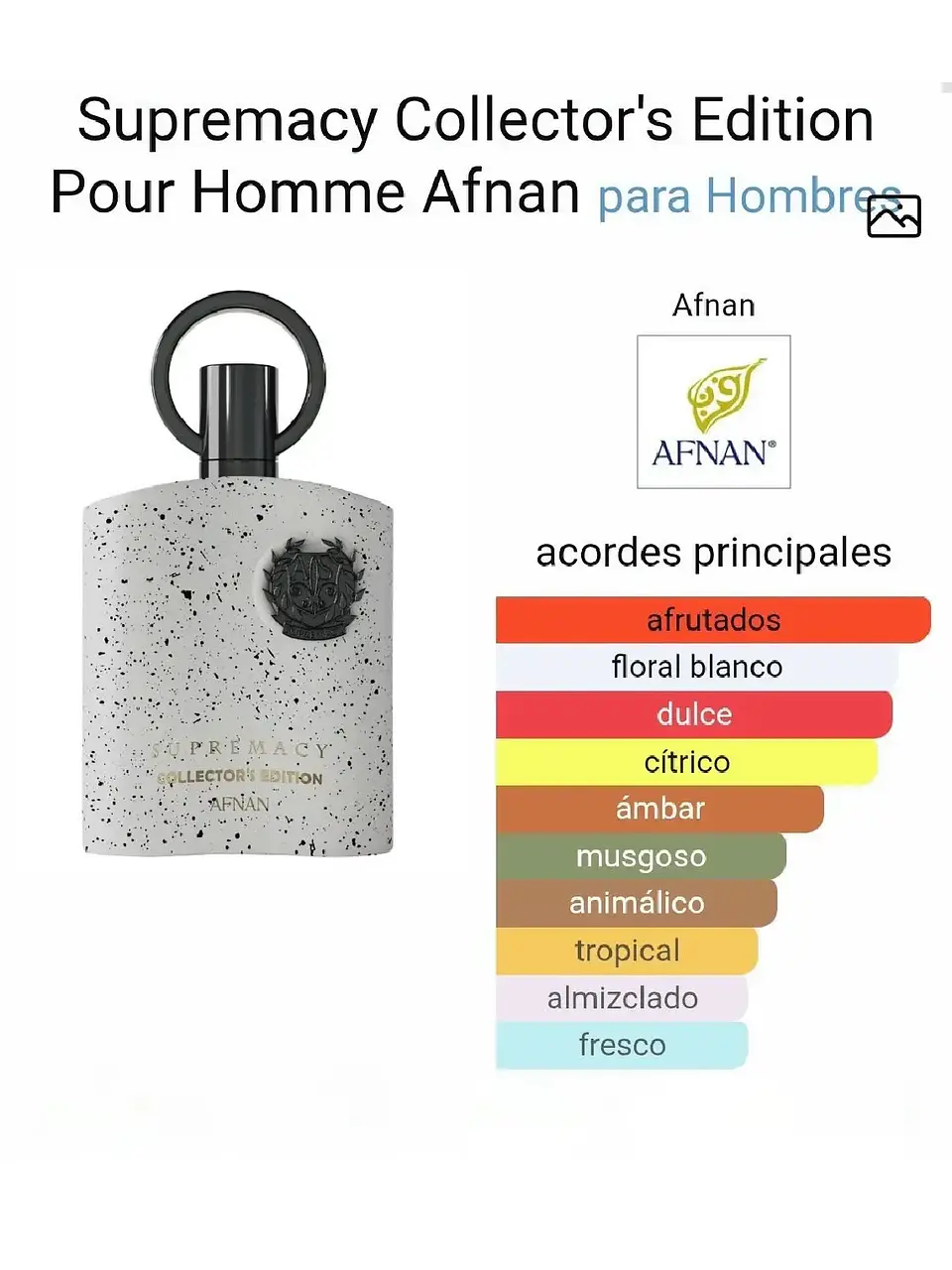 Afnan Supremacy collectors edition Afnan 100 Ml EDP RF: 11113 3