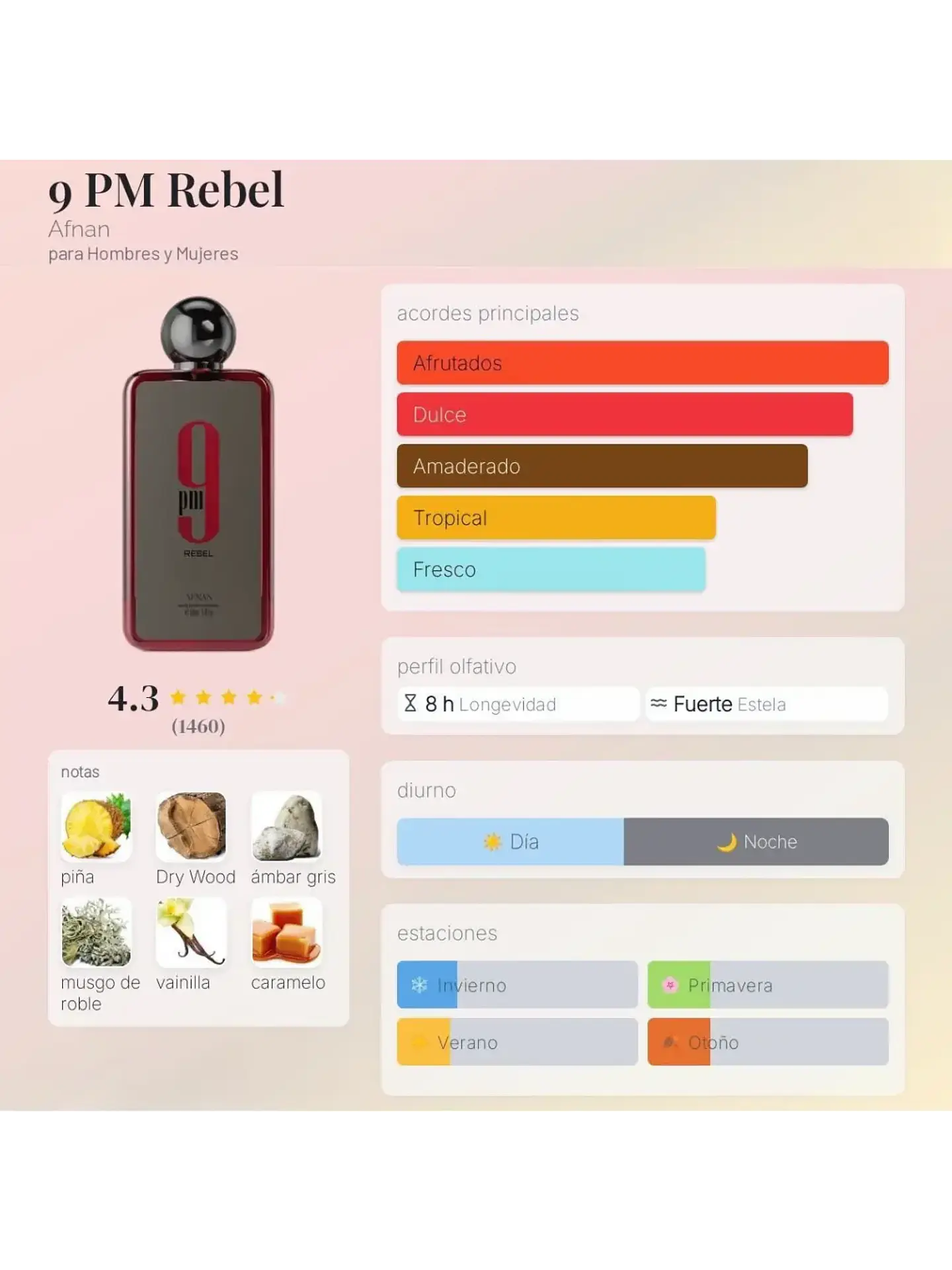 Afnan 9 PM Rebel Afnan 100 ml EDP Unisex RF: 11106 5