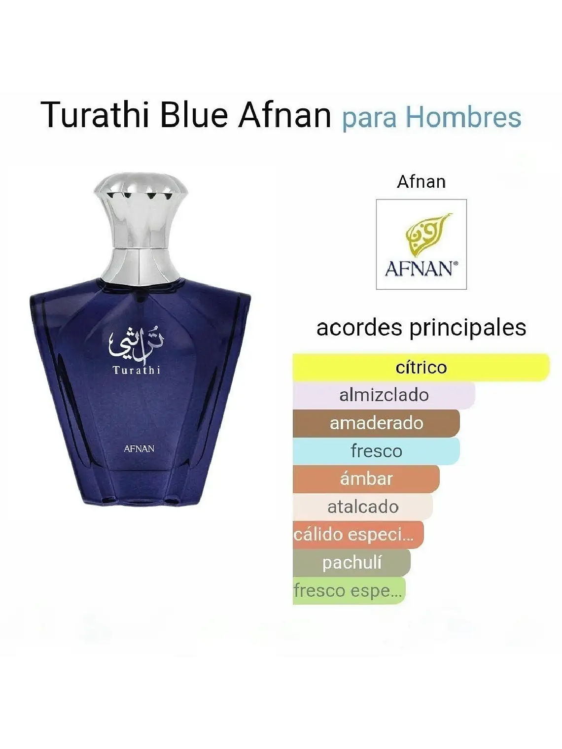 Afnan Turathi Blue Afnan 100 Ml EDP RF: 10774 3