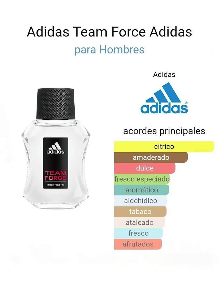 Adidas Team Force 100 ML Hombre EDT RF:6901 3