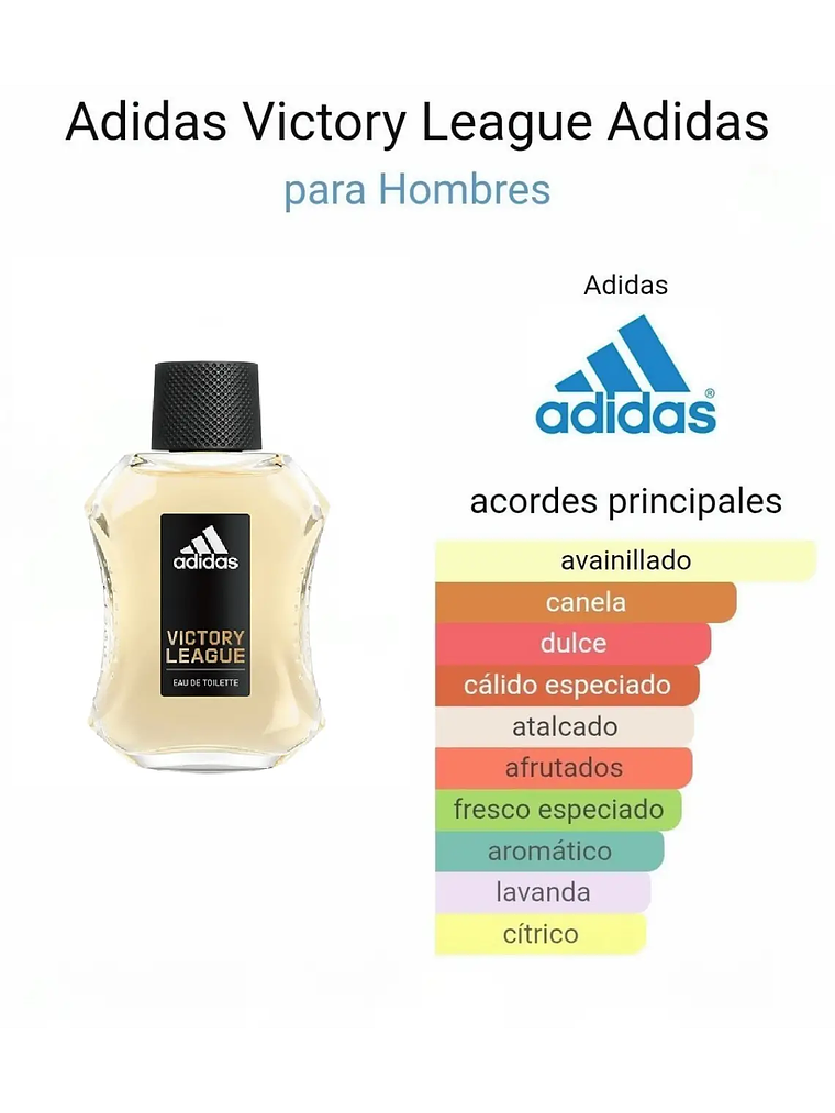 Adidas Adidas Victory League 100 ML Hombre EDT RF: 1569 3