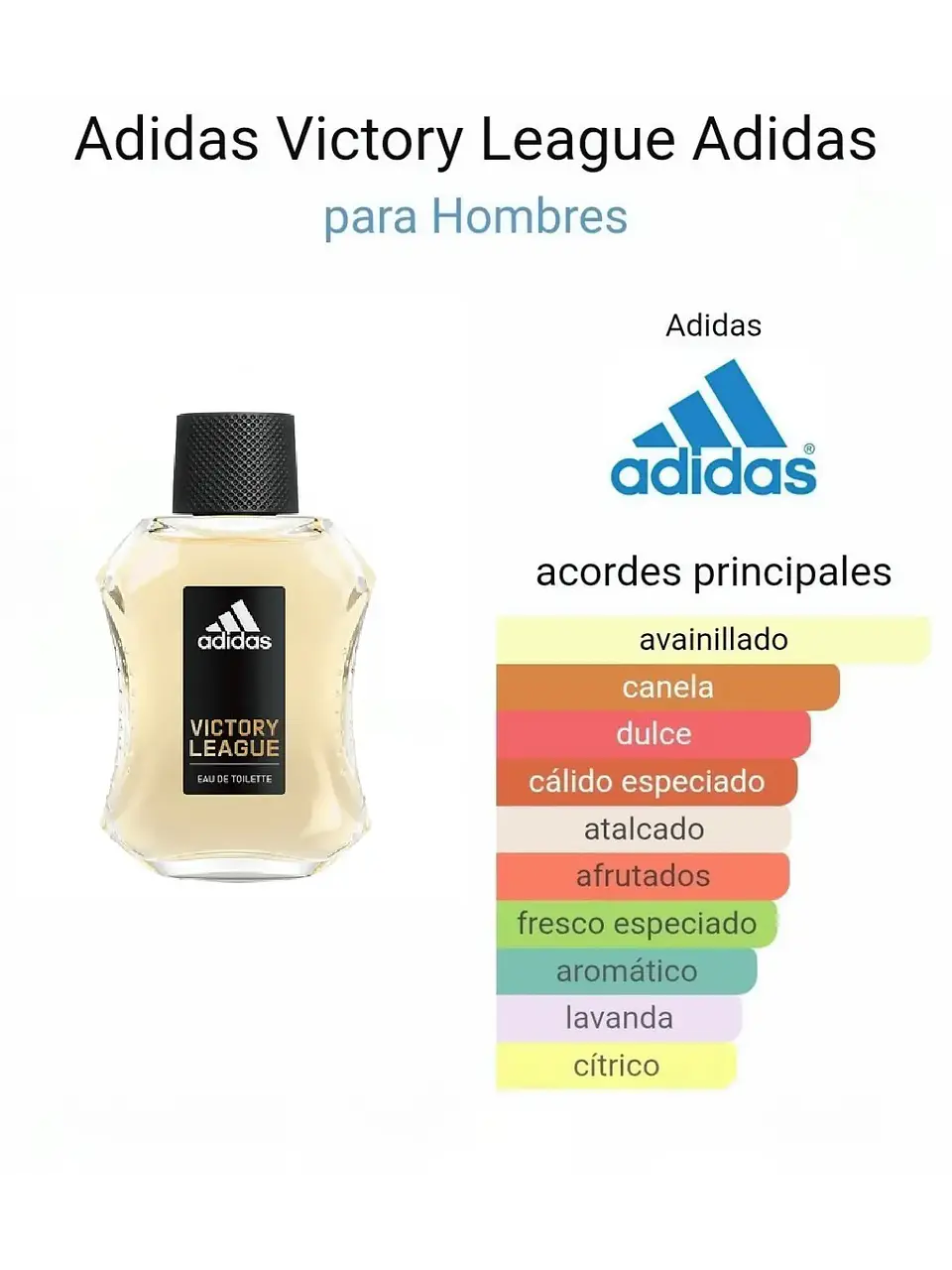 Adidas Adidas Victory League 100 ML Hombre EDT RF: 1569 3
