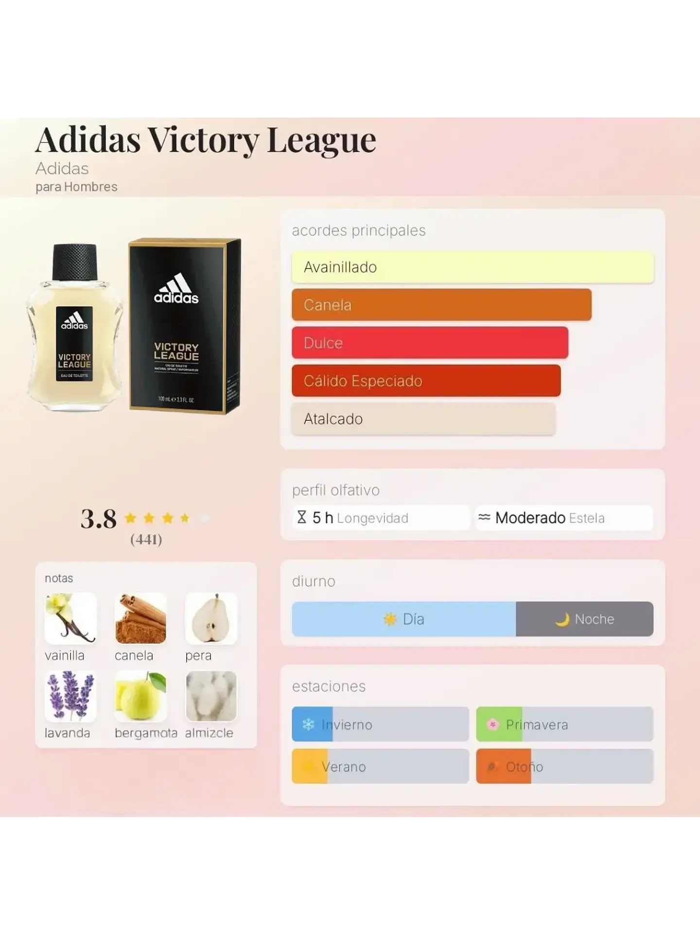 Adidas Adidas Victory League 100 ML Hombre EDT RF: 1569 5