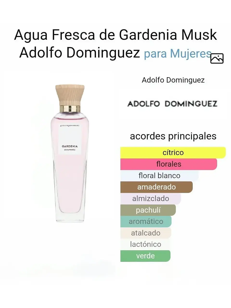 Adolfo Domínguez Aguafresca De Gardenia Adolfo Dominguez 120 ML Mujer EDT RF: 10974 3