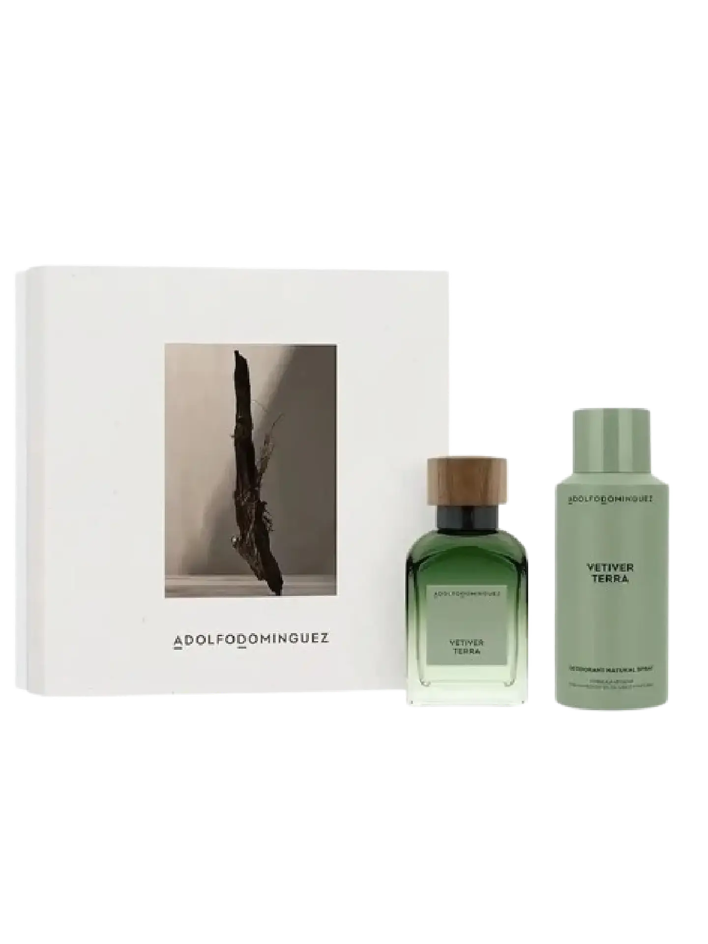 Adolfo Domínguez Set Vetiver Terra De Adolfo Dominguez 2 Pcs Hombre EDP RF: 10216 1