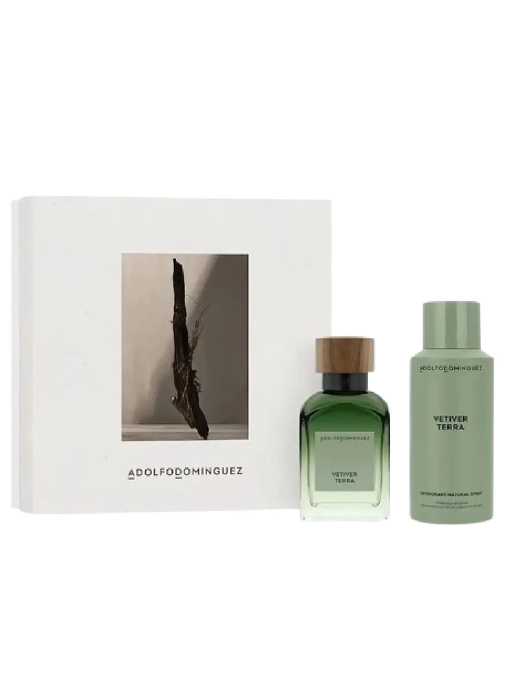 Adolfo Domínguez Set Vetiver Terra De Adolfo Dominguez 2 Pcs Hombre EDP RF: 10216 1