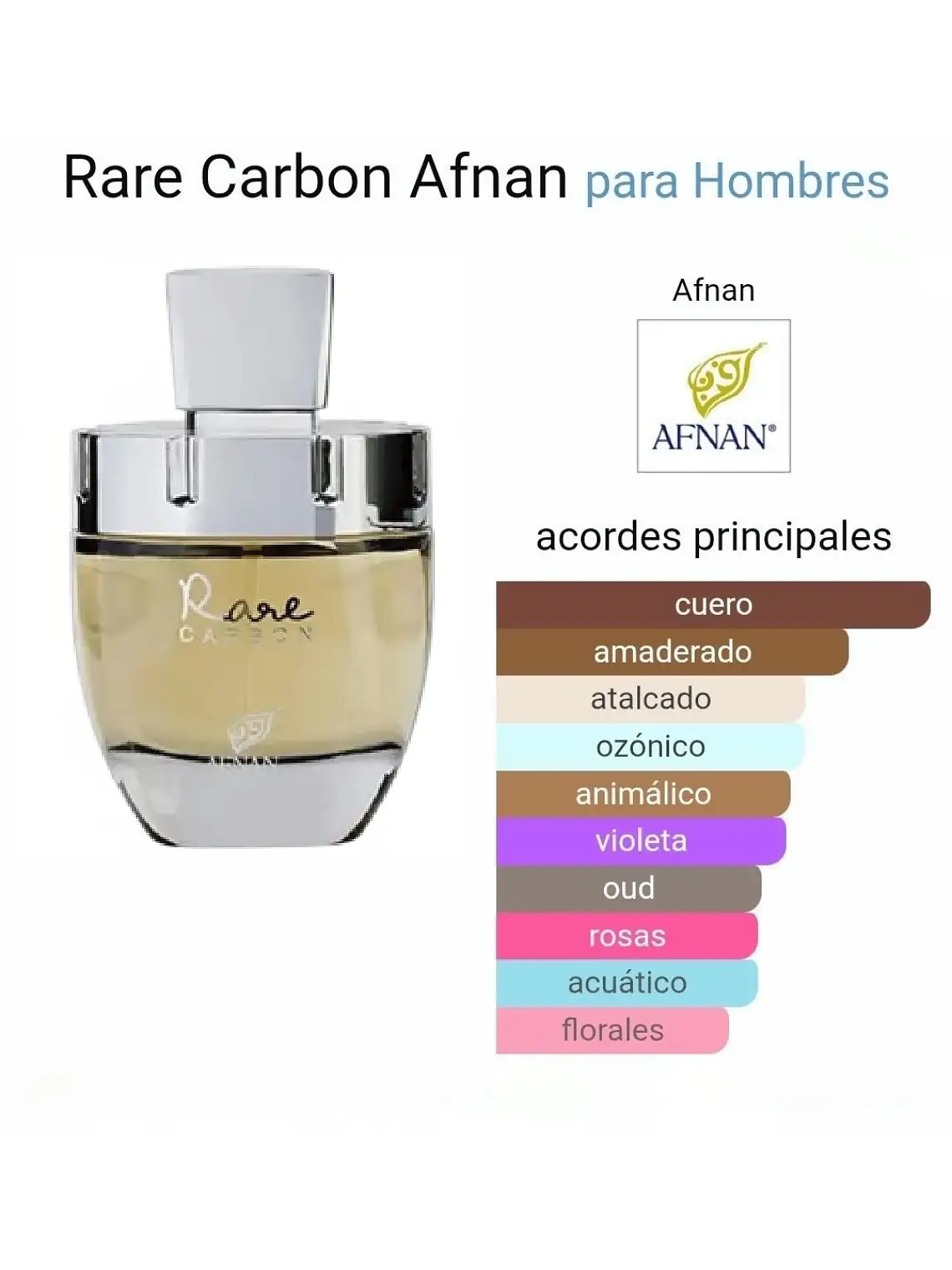 Afnan Rare Carbon Afnan Hombre 100 Ml EDP RF: 11273 3