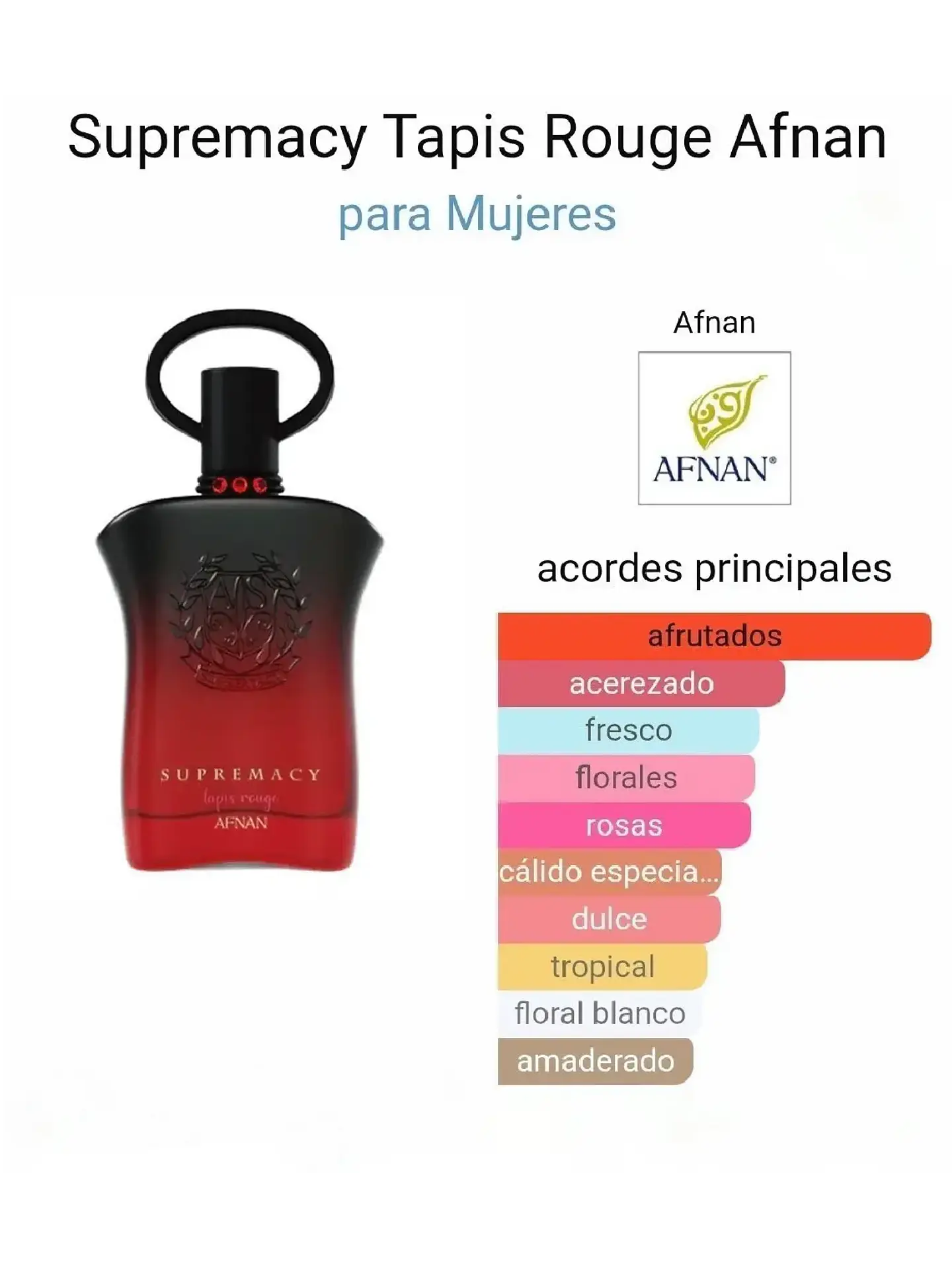Afnan Supremacy Tapis Rouge Afnan Dama 90 ML RF: 10583 3