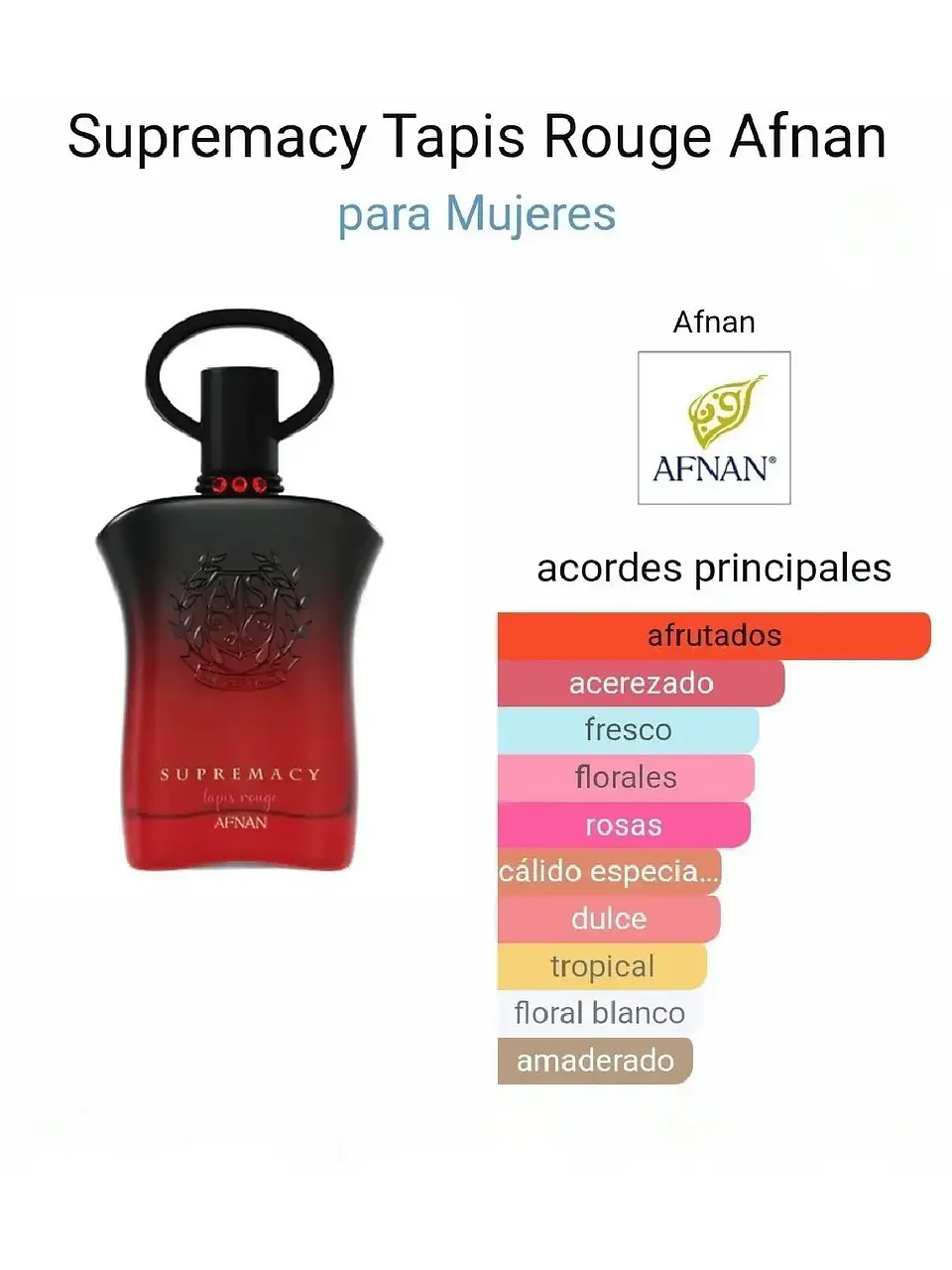 Afnan Supremacy Tapis Rouge Afnan Dama 90 ML RF: 10583 3