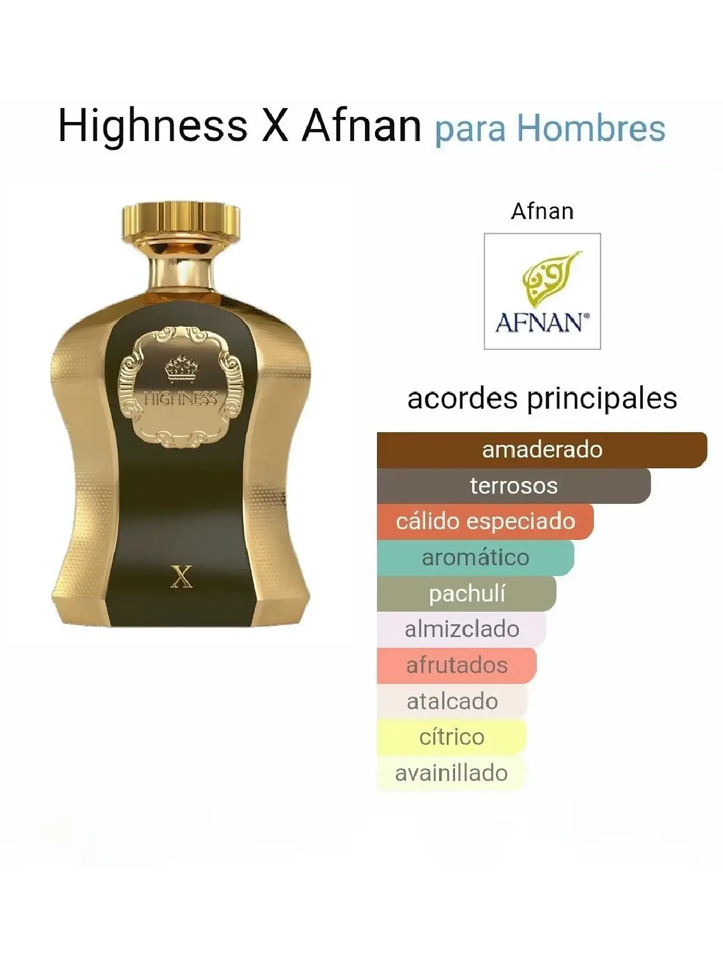 Afnan Highness X De Afnan Hombre 100 ML EDP RF: 10428 3