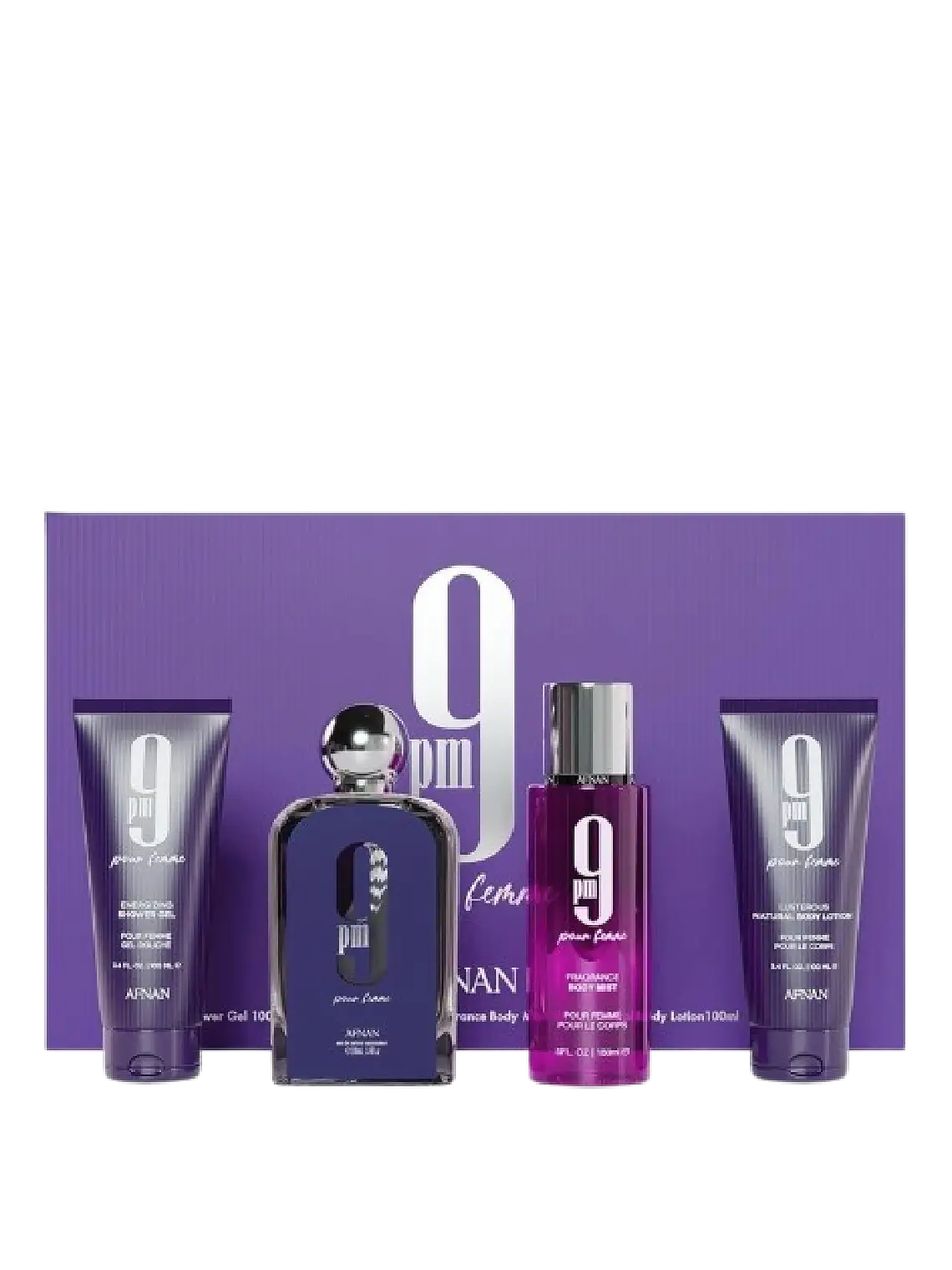 Afnan Set 9 PM Afnan Para Dama 4 Pcs EDP RF: 11734 1