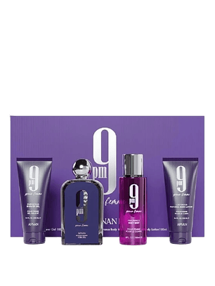 Afnan Set 9 PM Afnan Para Dama 4 Pcs EDP RF: 11734