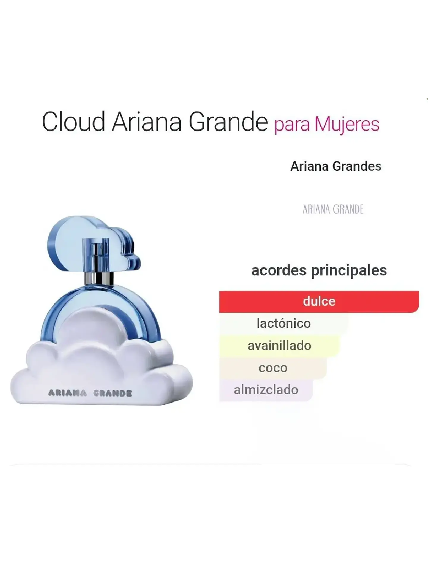 Ariana Grande Cloud De Ariana Grande 100 ML Mujer EDP RF: 8562 3